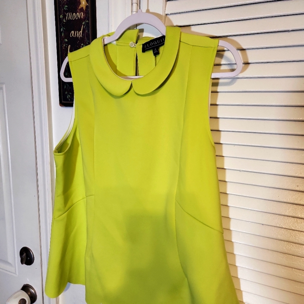 Eloquii size 18 green top NWT